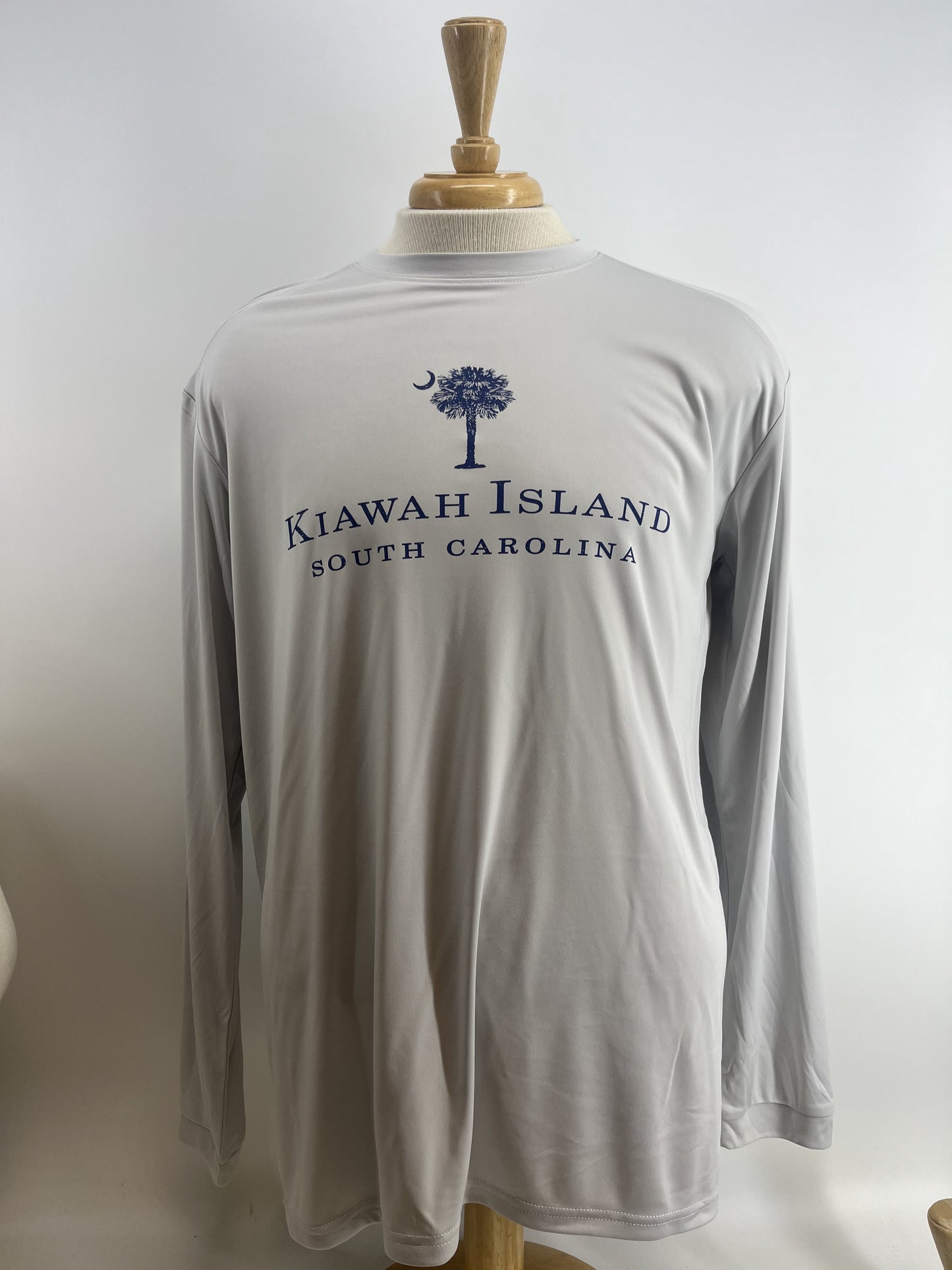 KI Perf LS Tee - Distressed Castaway P/M Aluminum