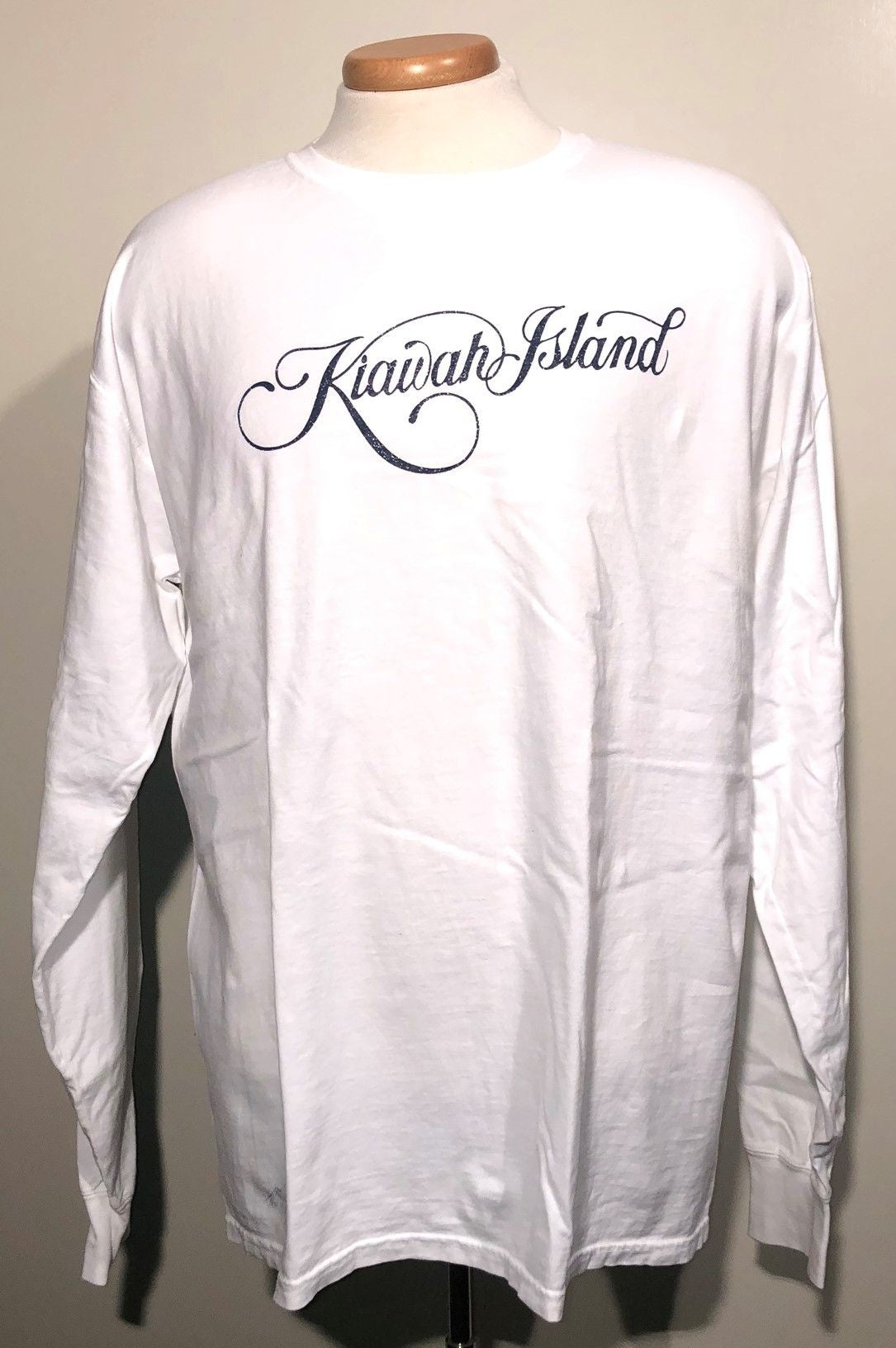 KI Script LS CW Tee - White