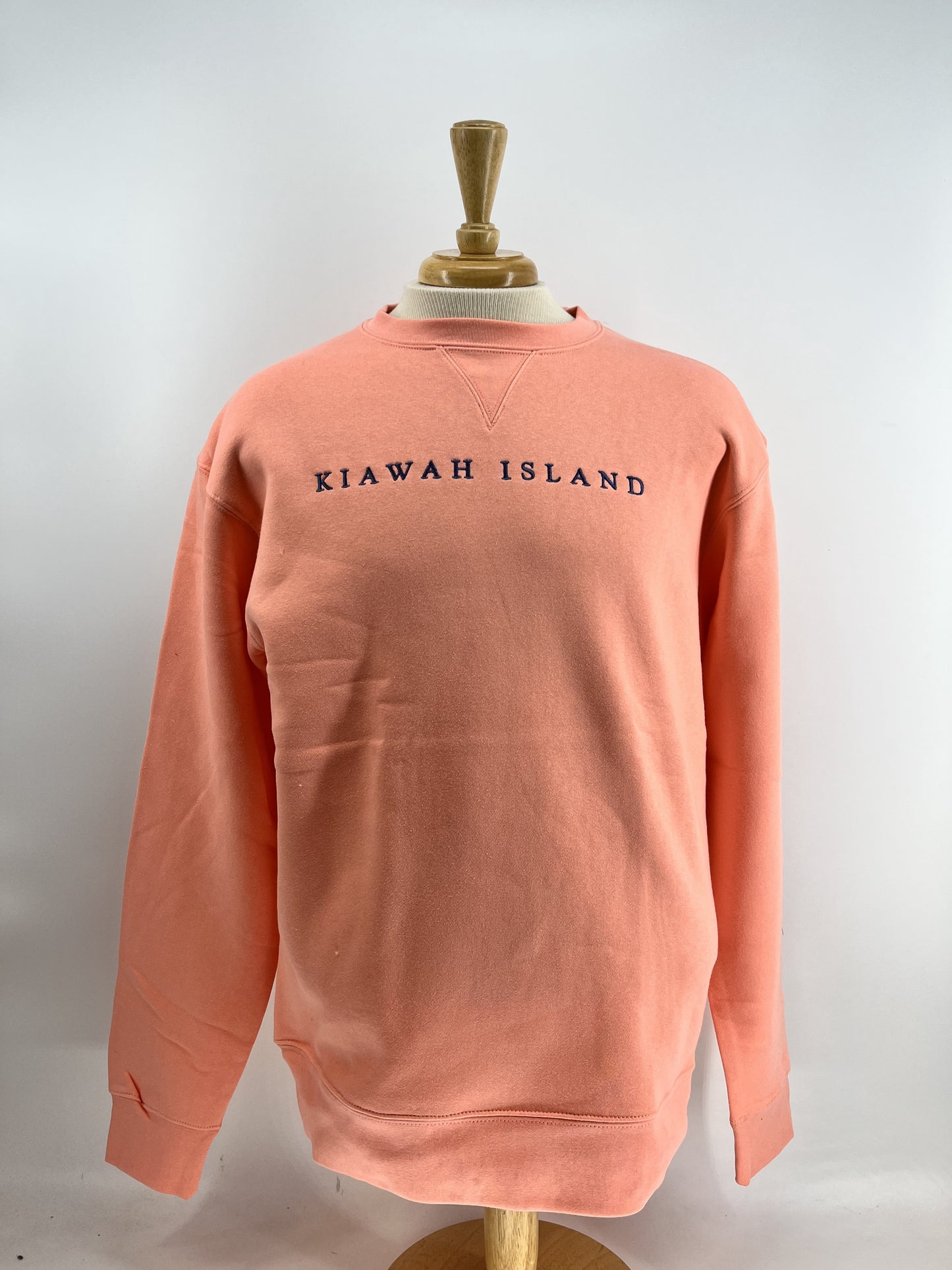 KI Big Cotton Crew Emb Peach