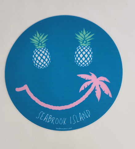 SI Big Grin Palm/Pineapple Sticker