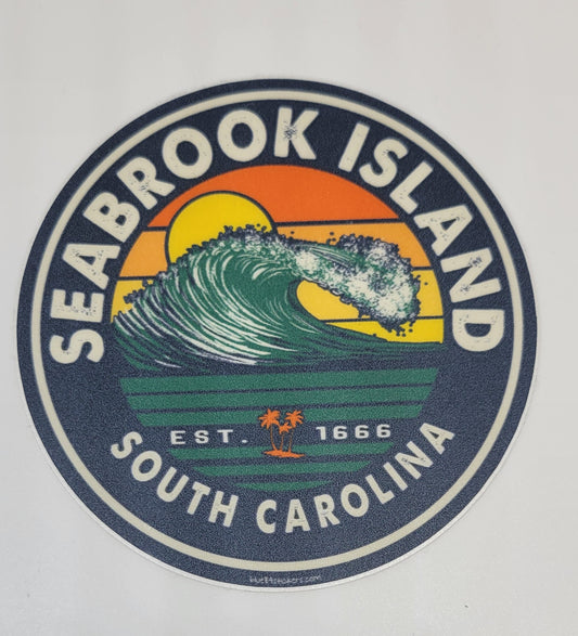 SI Zinger Wave/Palms Decal