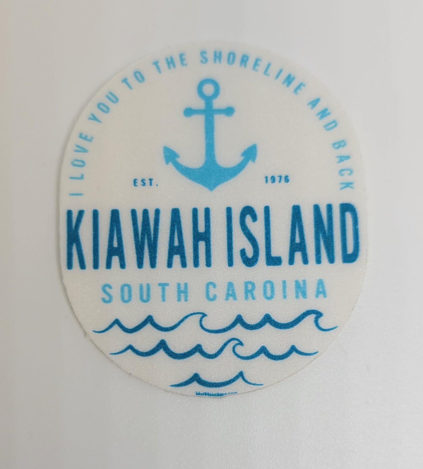 KI Pretty Beach Anchor/Wave Mini Decal