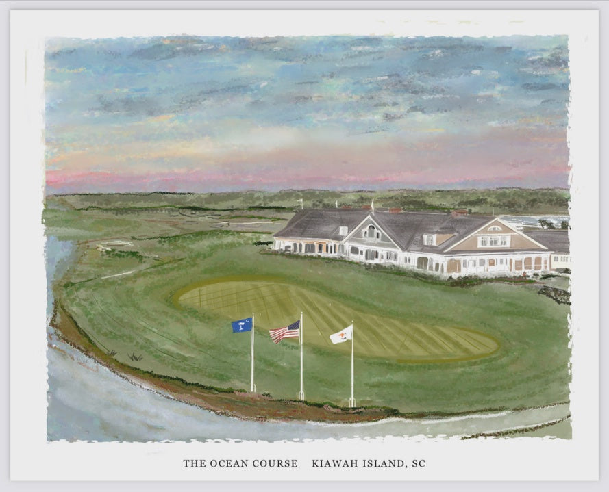 11x14 Ocean Course Art Print