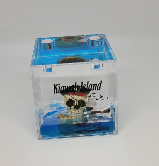 KI Pirate Sq PW Skull w/ Ships