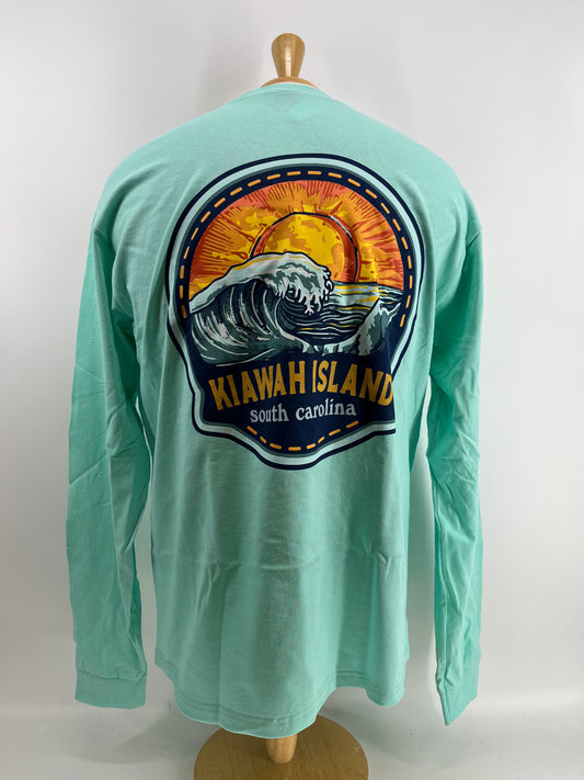KI LS Tee - Mandarin Wave - Mint