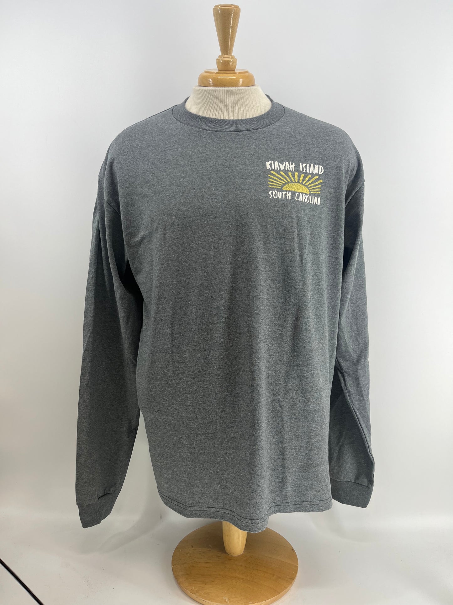 KI Adult LS tee - Pkt Full of Sunshine Graphite