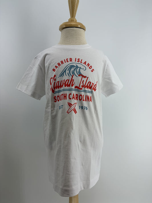 KI Youth Tee - Luxury Wave Surfboards White