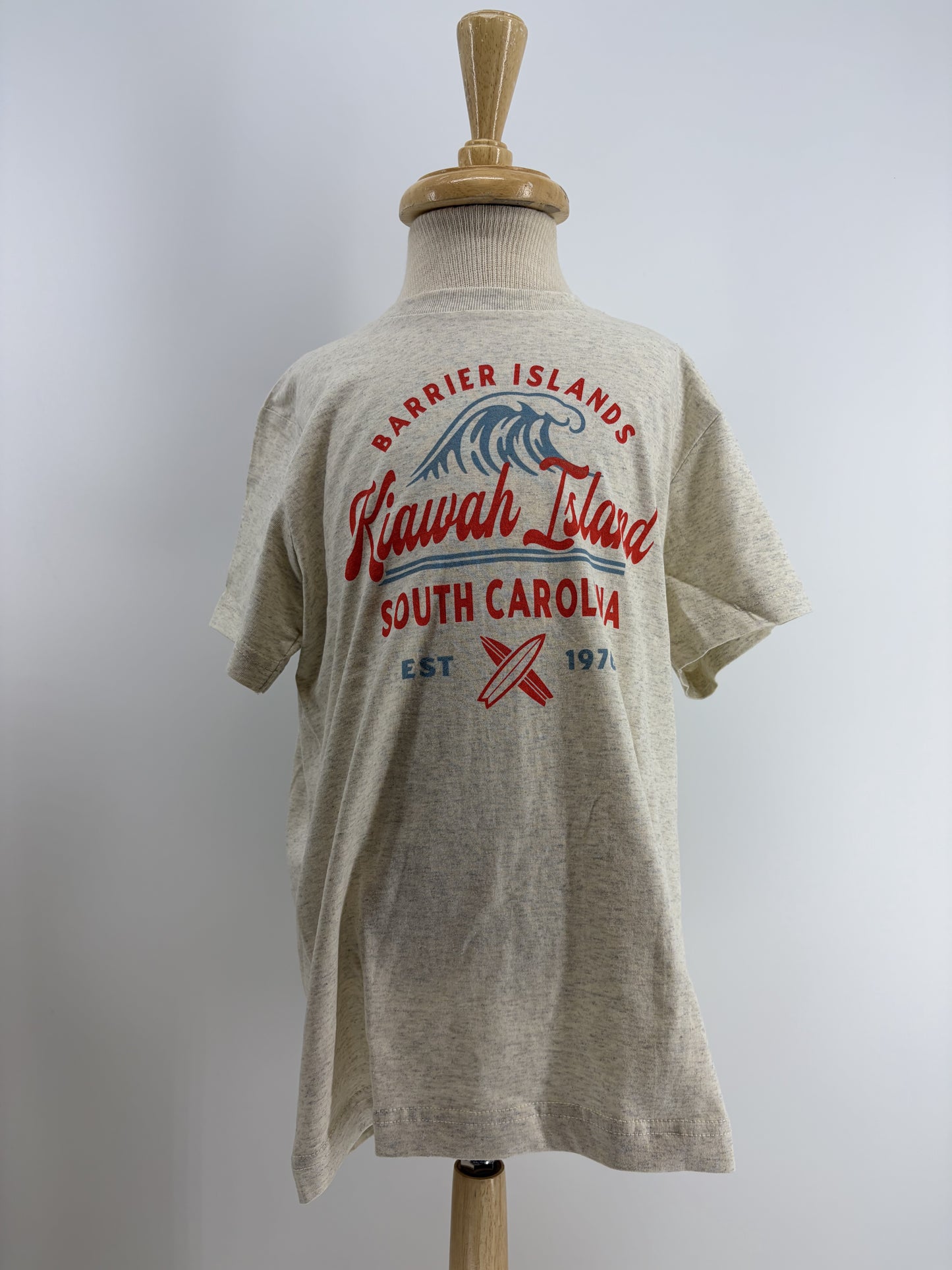 KI Youth Tee - Luxury Wave Surfboards Oatmeal