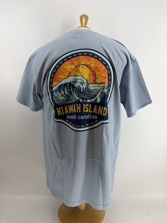 KI SS Tee - Mandarin Wave - Good Grey
