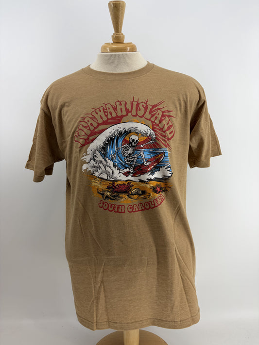 KI Snow Tee - Breaking Bad Surf Skeleton - Sand Dune