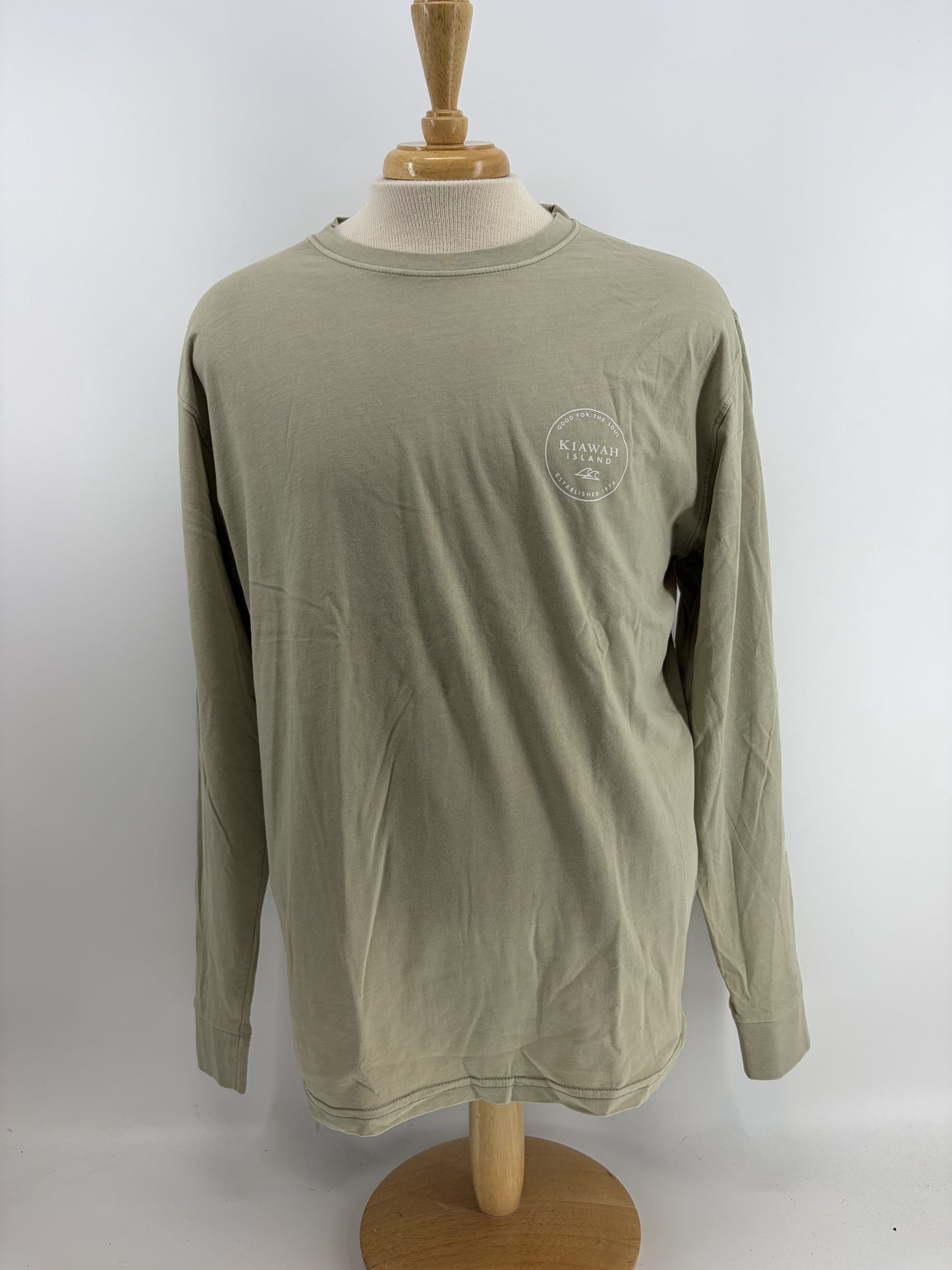 KI Apex LS Tee - Elm - ivory Ink