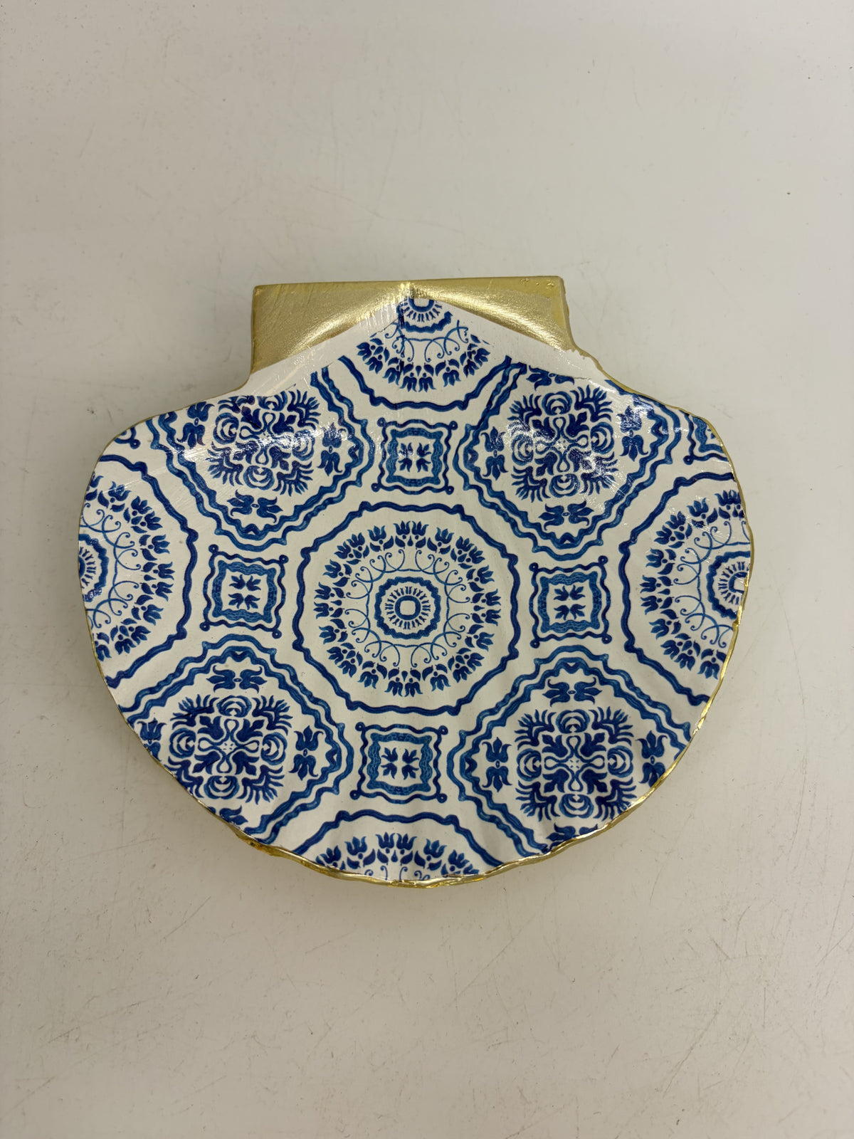 Painted Shell Trinket Dish