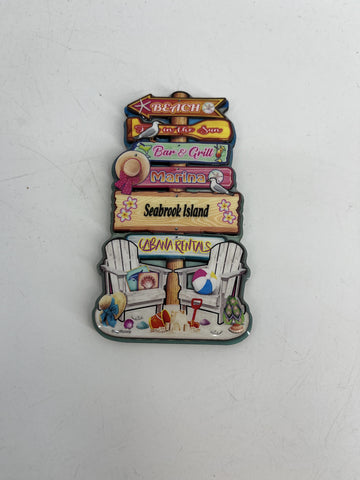 SI Beach Chairs Totem 2 Layer Magnet