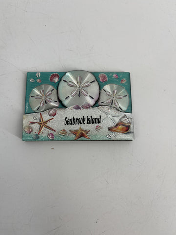 SI Sand Dollars 3D Foil Magnet