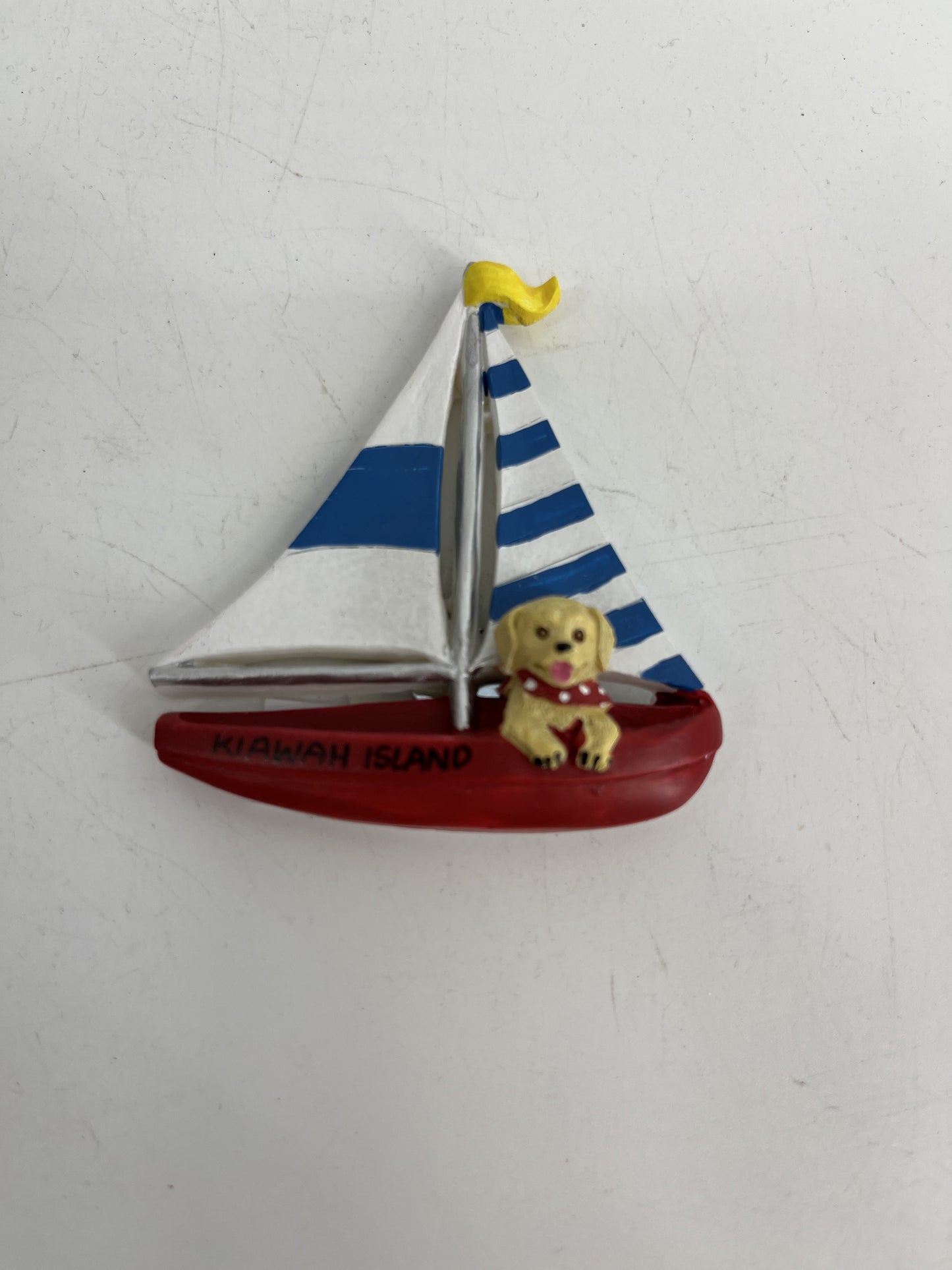 KI Dog in Sailboat Magnet