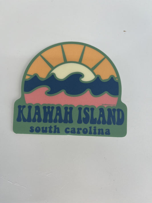 KI Happy Dance Waves/Sun Sticker