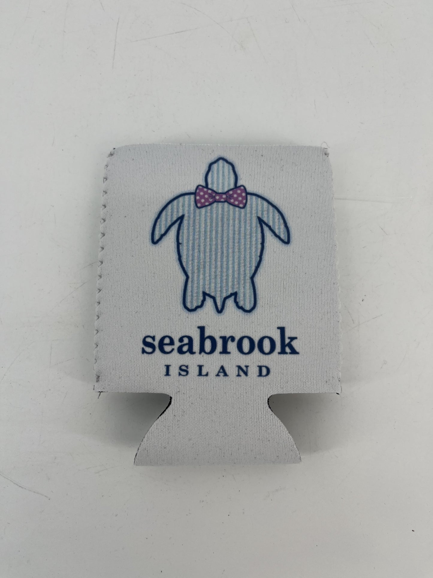 SI Seersucker Turtle Koozie