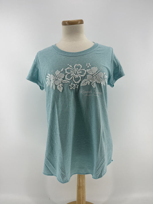 KI Ladies Snow Tee - Puffed HIbiscus Aqua