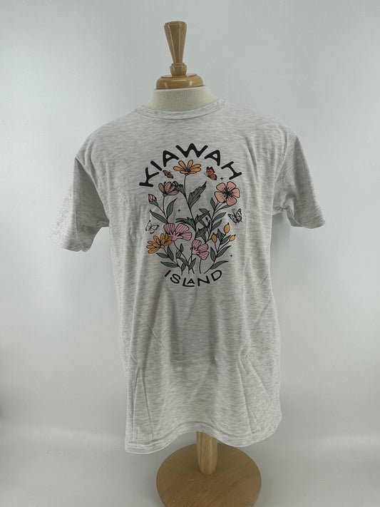 KI Adult Tee - Spring Wildflowers Oatmeal