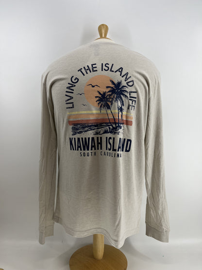 KI CVC LS Tee - Shores Palm Tree