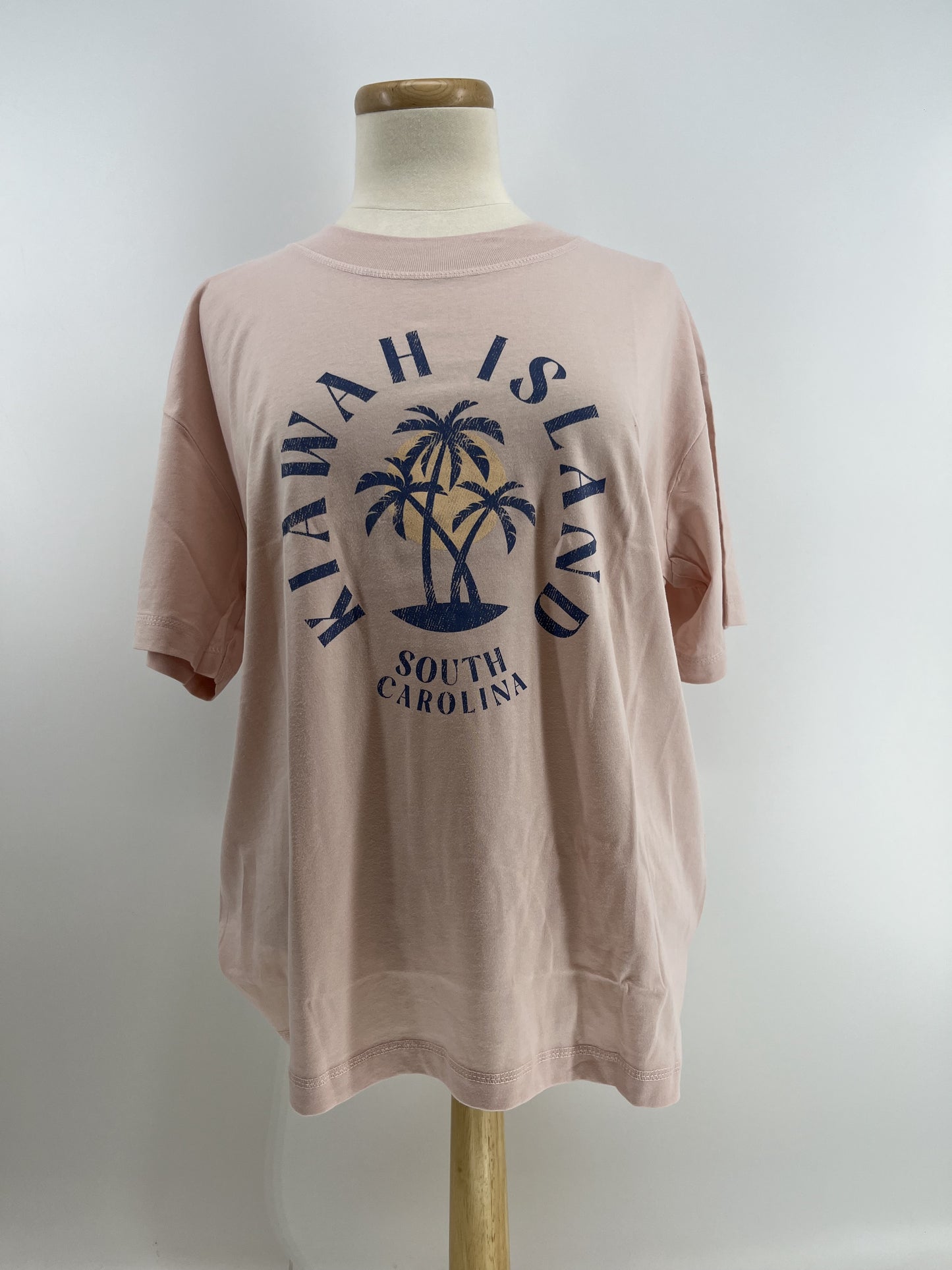 KI Ladies Oversized Crew - Poised Palm Tree