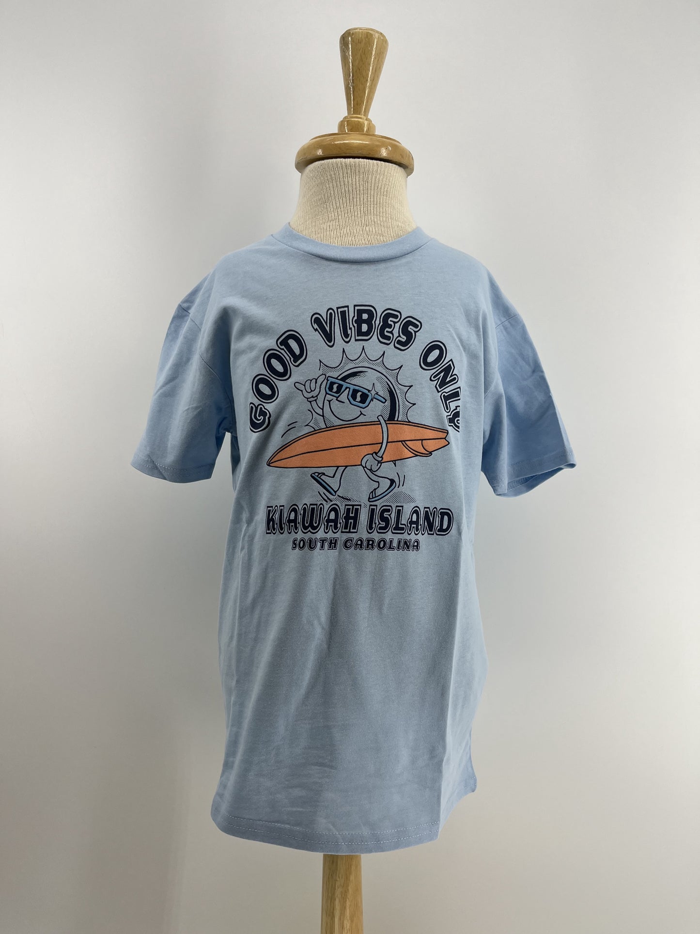 KI Youth Tee Sun of a Surfboard Lt Blue