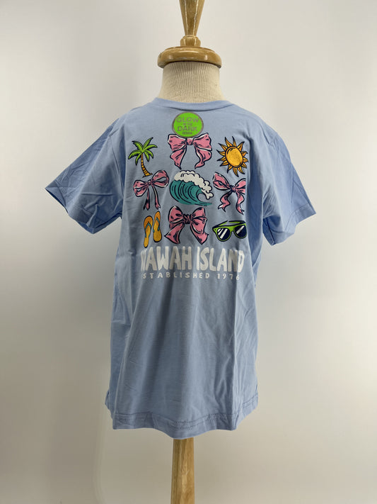 KI Youth Tee - Nelly Beach Lt Blue