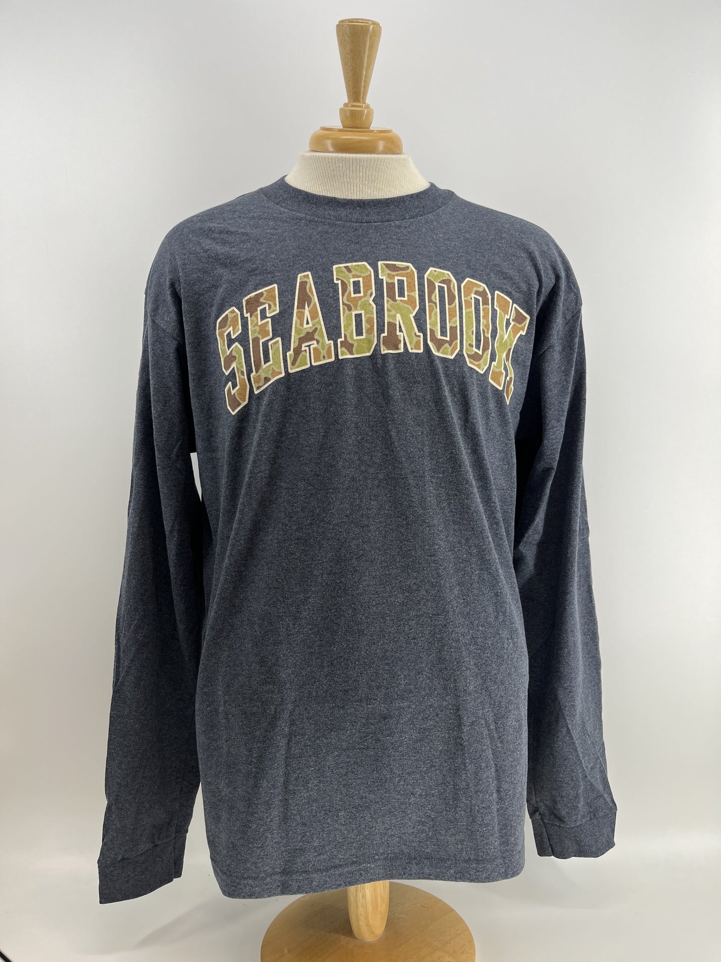 SI Adult LS Tee - Camo Design Navy