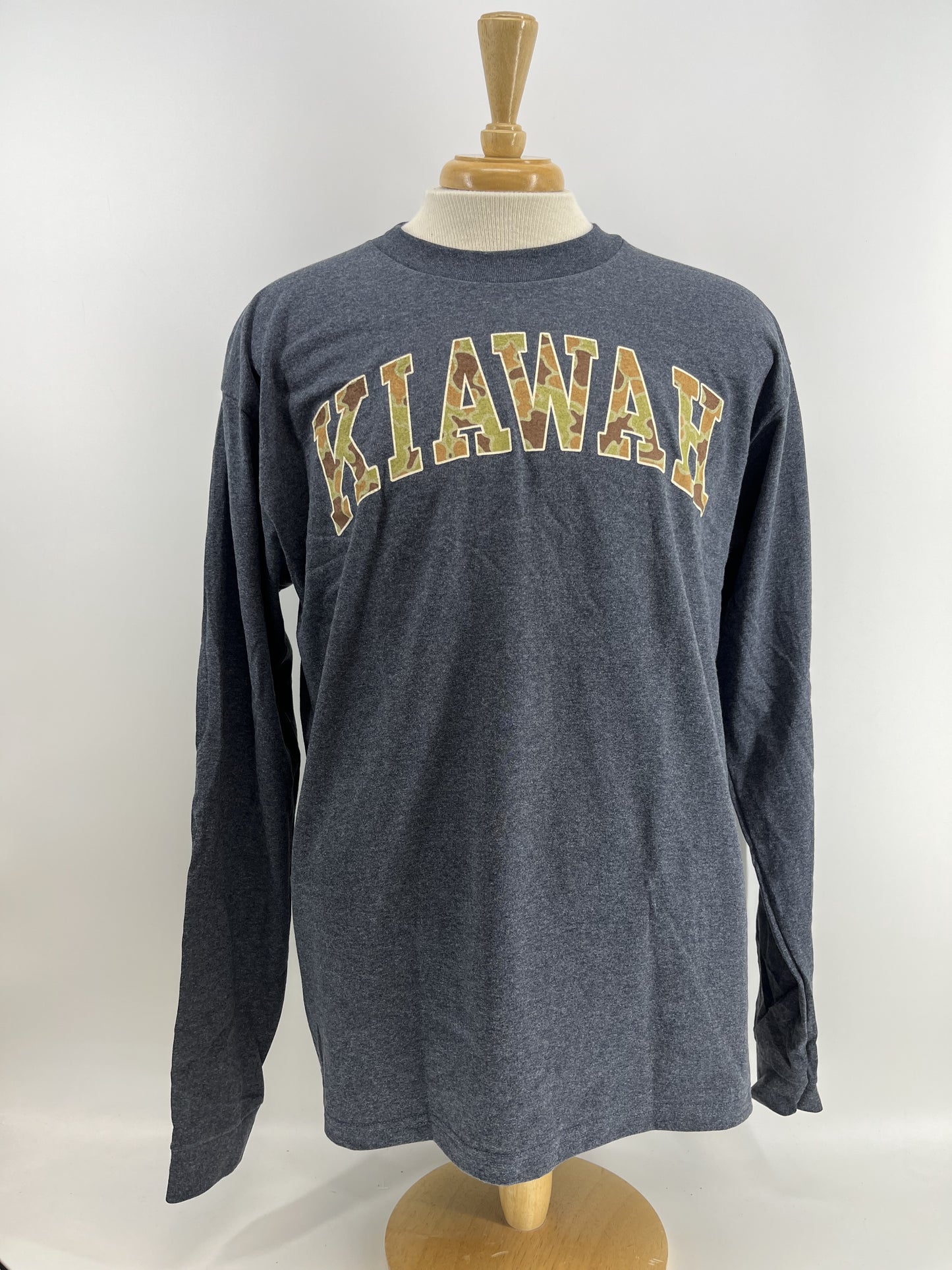 KI Adult LS Tee - Camo Design Navy