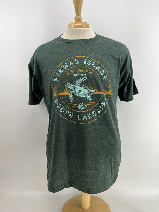 KI Snow Tee - Sea Turtle Sea Grass - Forest Hthr