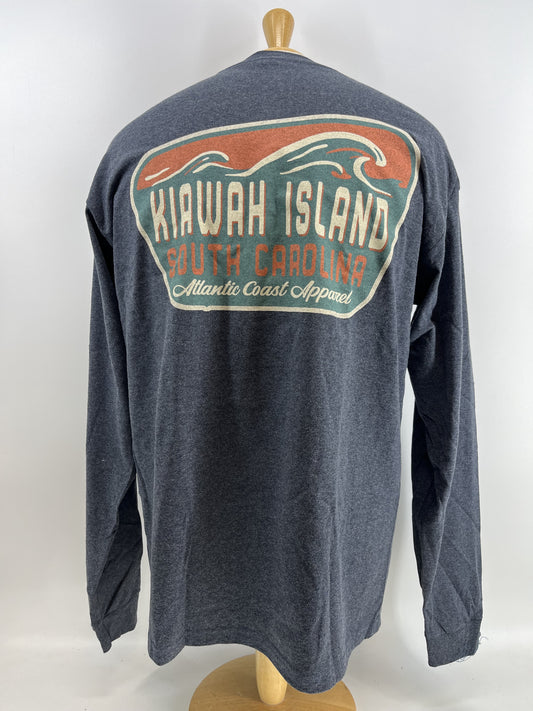 KI LS Tee - Keynote Wave - Navy Hthr