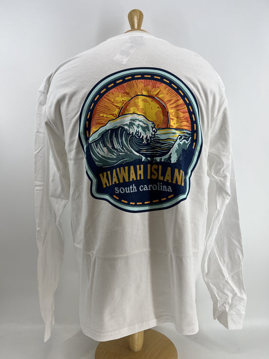 KI LS Tee - Mandarin Wave - White