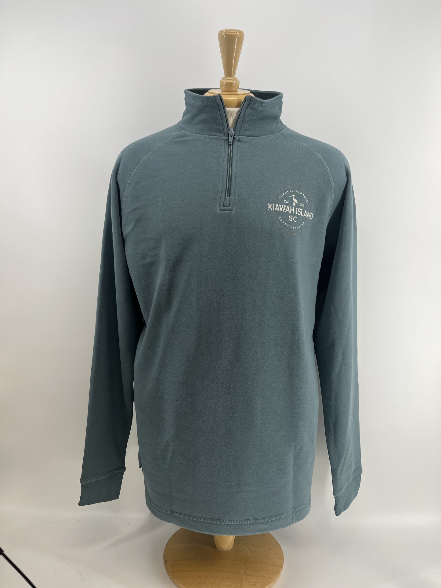 KI Qtr Zip Raglan Fleece - Radial Pelican LC