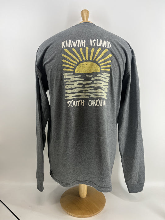 KI Adult LS tee - Pkt Full of Sunshine Graphite