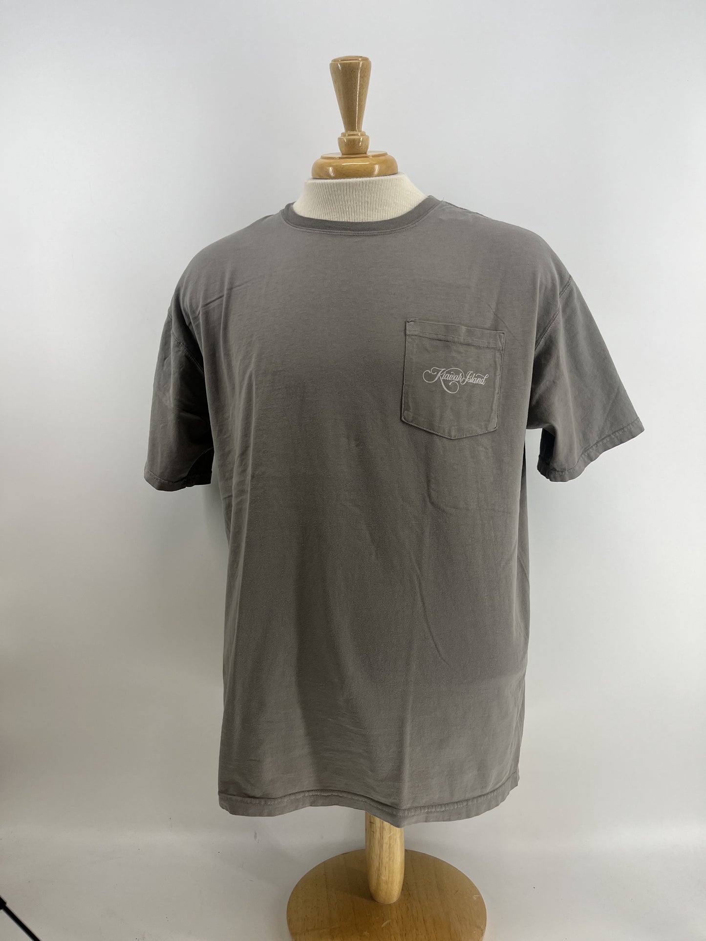 KI Script LC SS Pkt Tee - Concrete