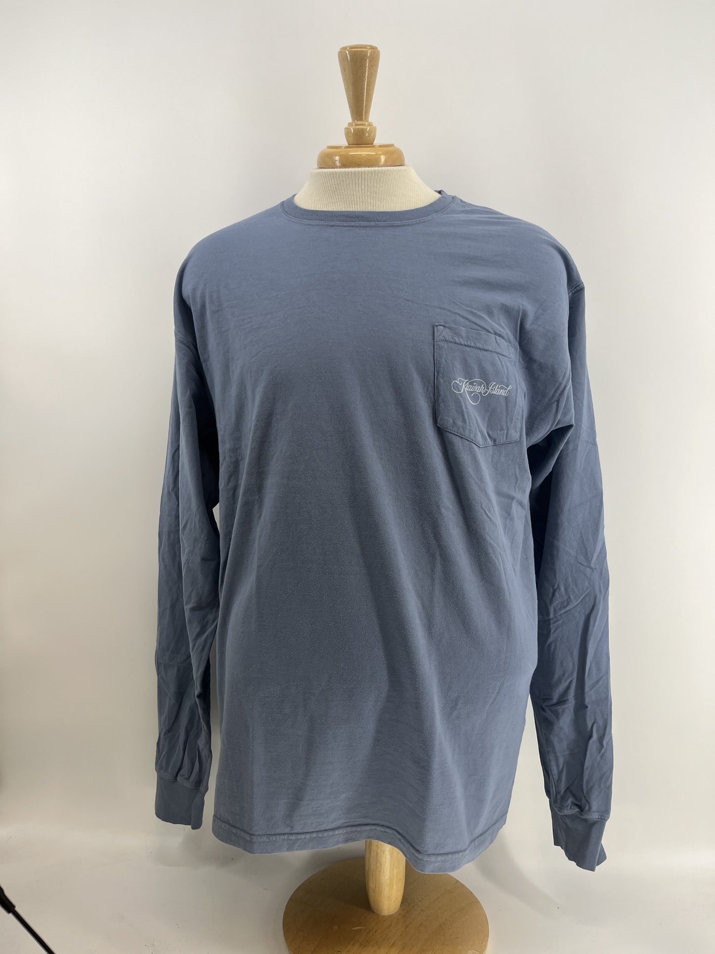 KI Script LC LS Pkt Tee - Saltwater