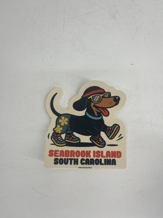 SI Beach Weiner Decal