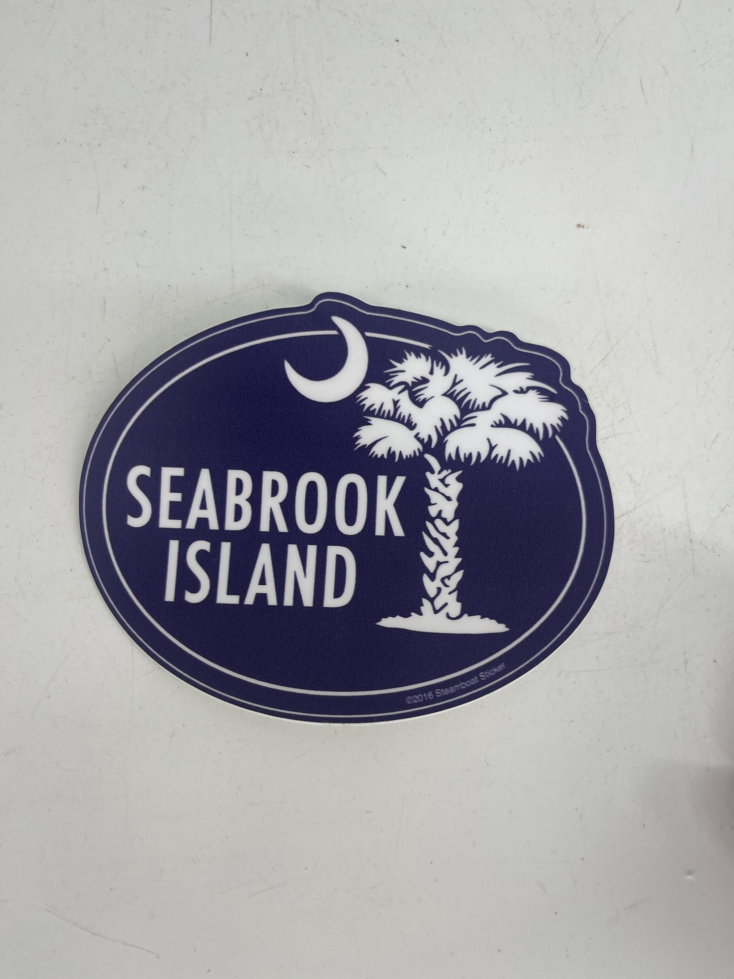 SI Blue Oval Palmetto Decal