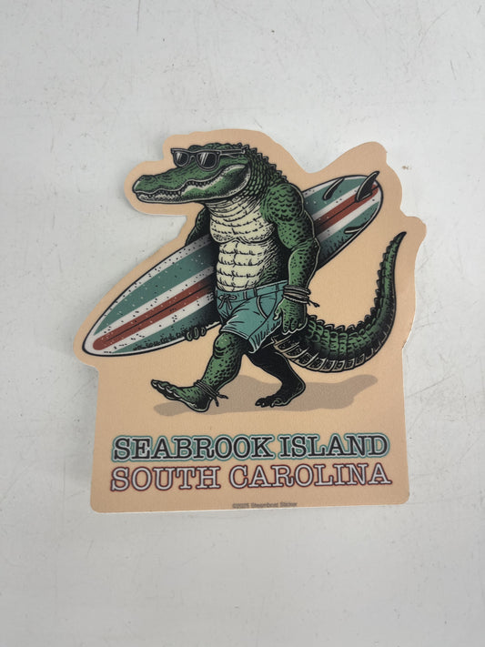 SI Gator Surf Decal