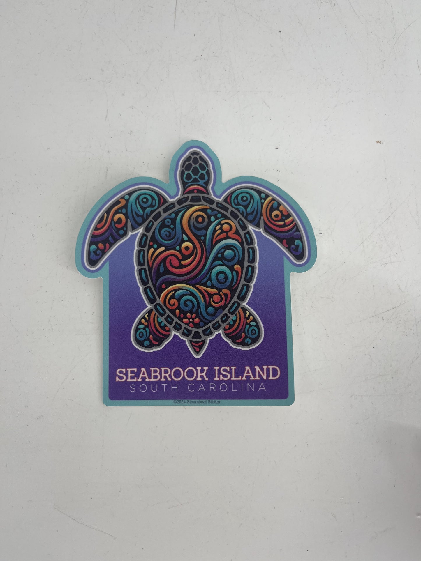 SI Mosaic Turtle Decal