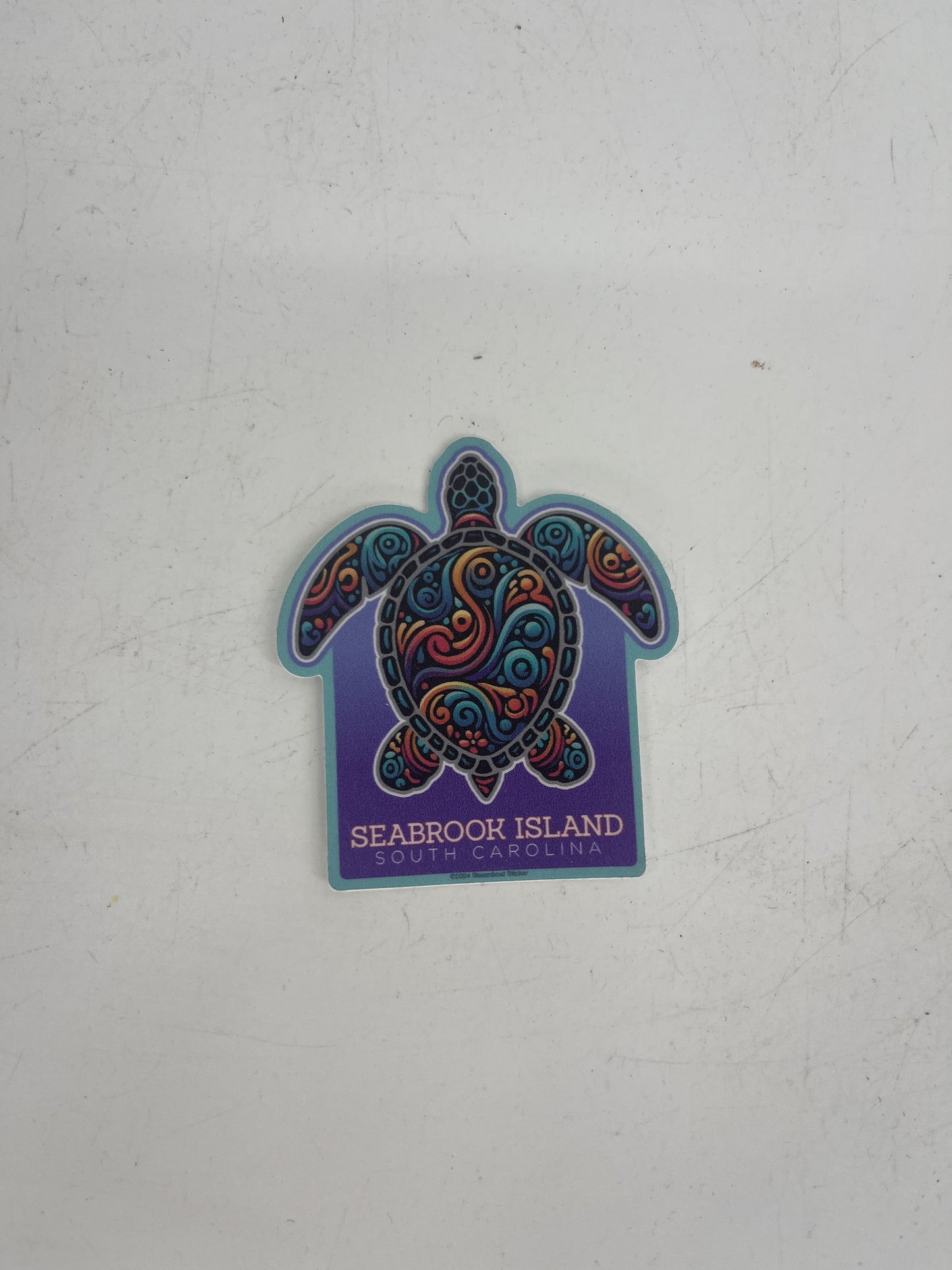 SI Mosaic Turtle Mini Decal