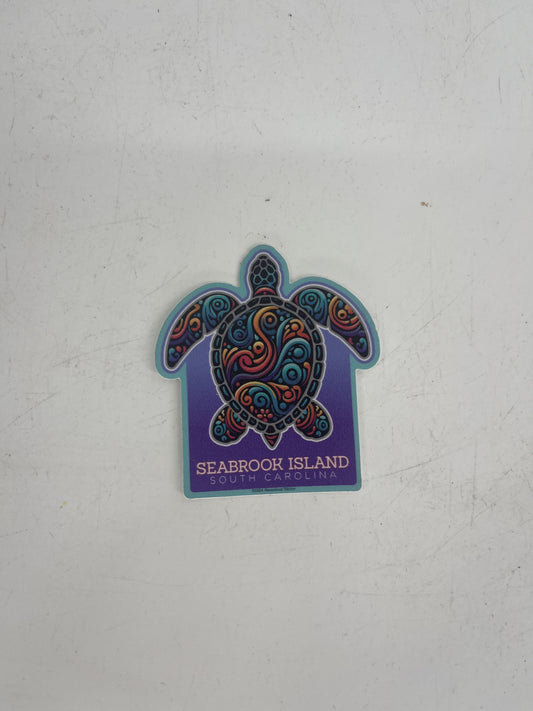SI Mosaic Turtle Mini Decal