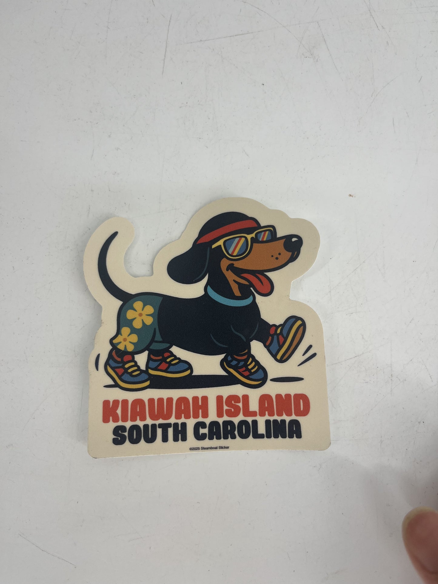 KI Beach Weiner Decal