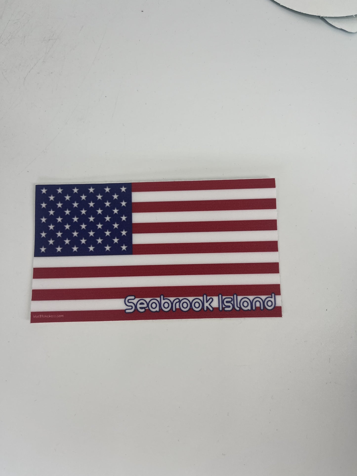 SI State Flag US Flag Decal