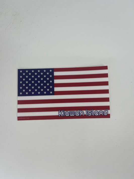 KI State Flag US Flag Decal
