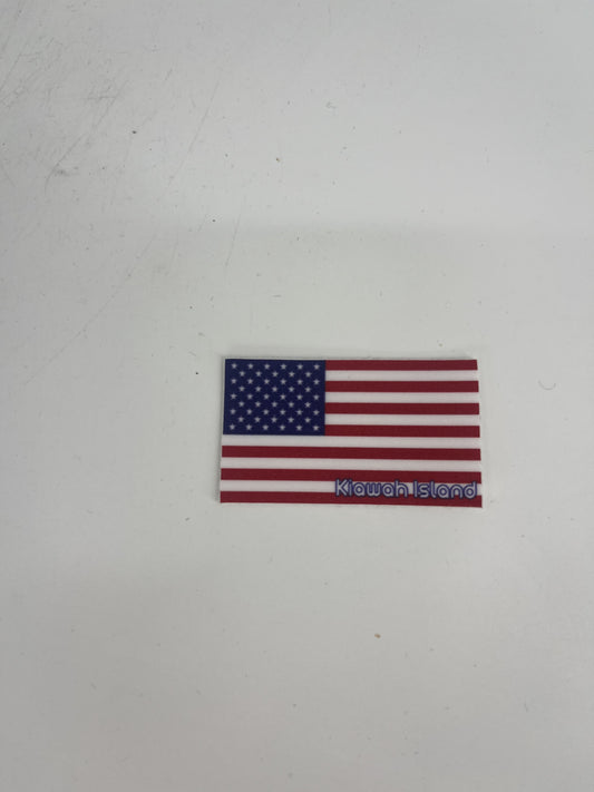 KI State Flag US Flag Mini Decal