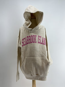 SI Youth Hoodie - Natural w/pink