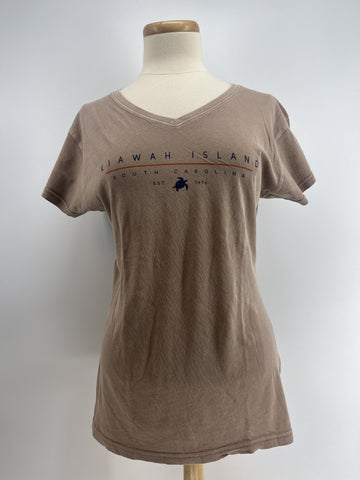 KI Ladies Apex Vneck Tee - Fawn