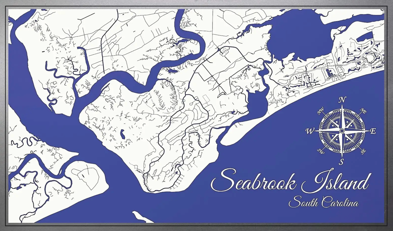 SI Micro Metal Map Papier Blanc / Royal