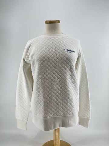 KI London Quilted Crew - Soft White